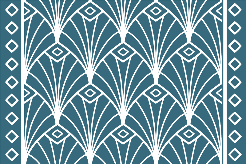 Modernūs stalo padėkliukai su stilingu gėlių raštu - „Tenstickers“