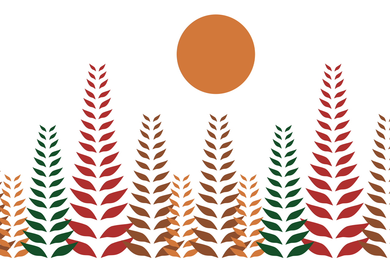 Modernūs stalo padėkliukai su stilingu lapų raštu - „Tenstickers“