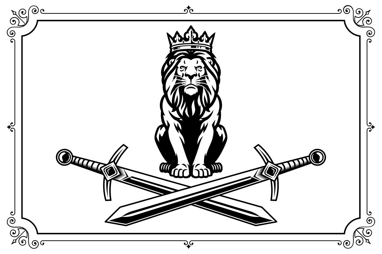 Originalūs stalo padėkliukai liūto karaliaus emblema - „Tenstickers“