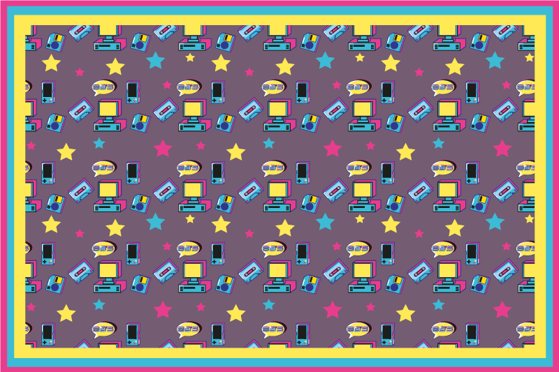 Originalūs stalo padėkliukai spalvingu žvaigždžių raštu - „Tenstickers“