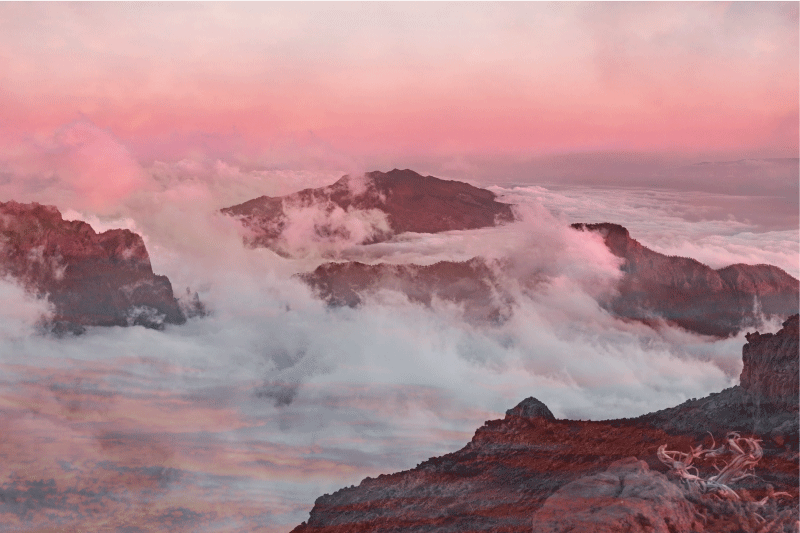 Modernūs stalo padėkliukai kalnų peizažo tema - „Tenstickers“