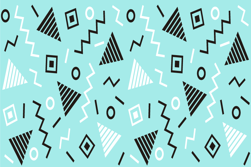 Modernūs stalo padėkliukai geometrinių raštų kolekcija - „Tenstickers“
