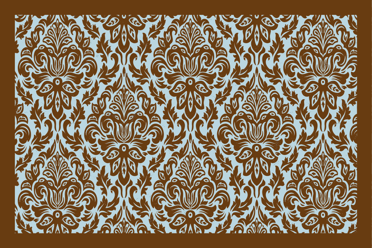 Tekstūruoti stalo padėkliukai sužavintis gėlių emblema - „Tenstickers“