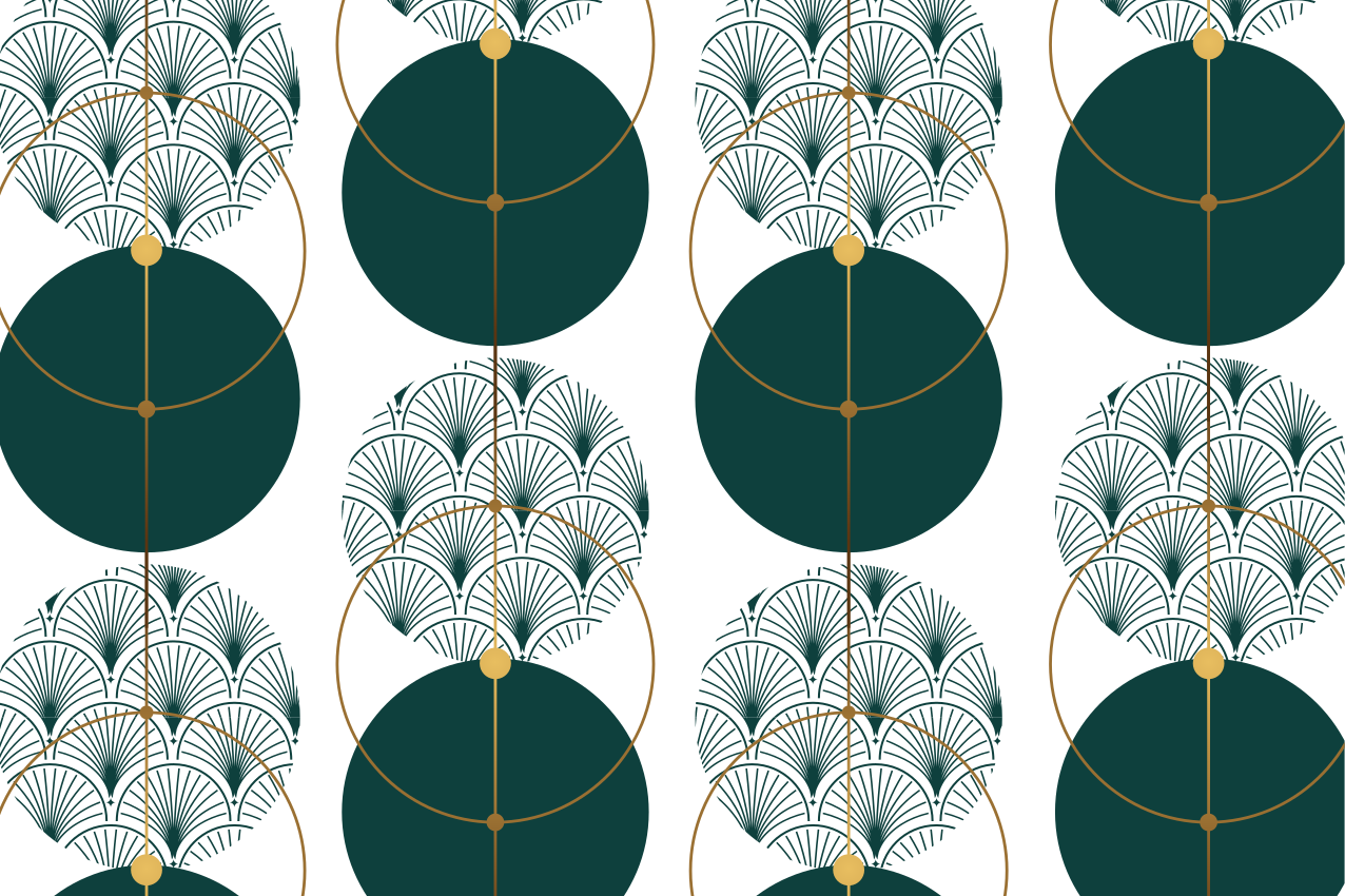 Elegantiški geometriniai stalo padėkliukai - „Tenstickers“