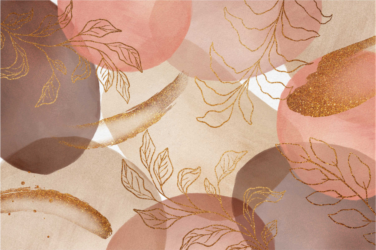 Tekstūruoti stalo padėkliukai su elegantiškais lapais - „Tenstickers“