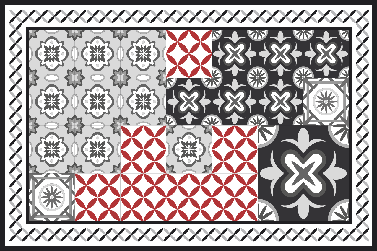 Tekstūruoti stalo padėkliukai su rafinuota paviršiumi - „Tenstickers“