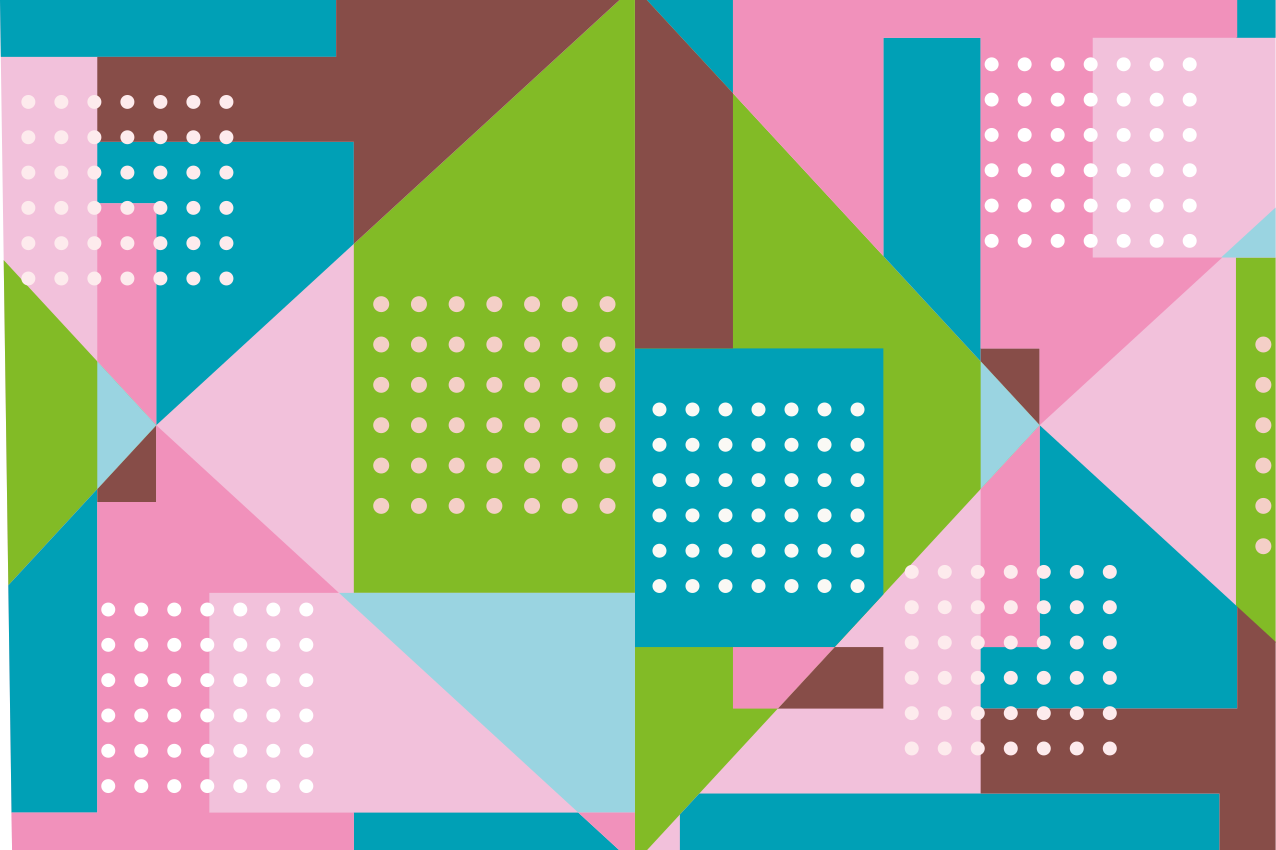 Modernūs stalo padėkliukai su gyvybinga geometrine idėja - „Tenstickers“