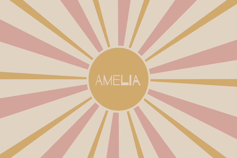 Stalo padėklai su vardu saulės spindulių centras - „Tenstickers“