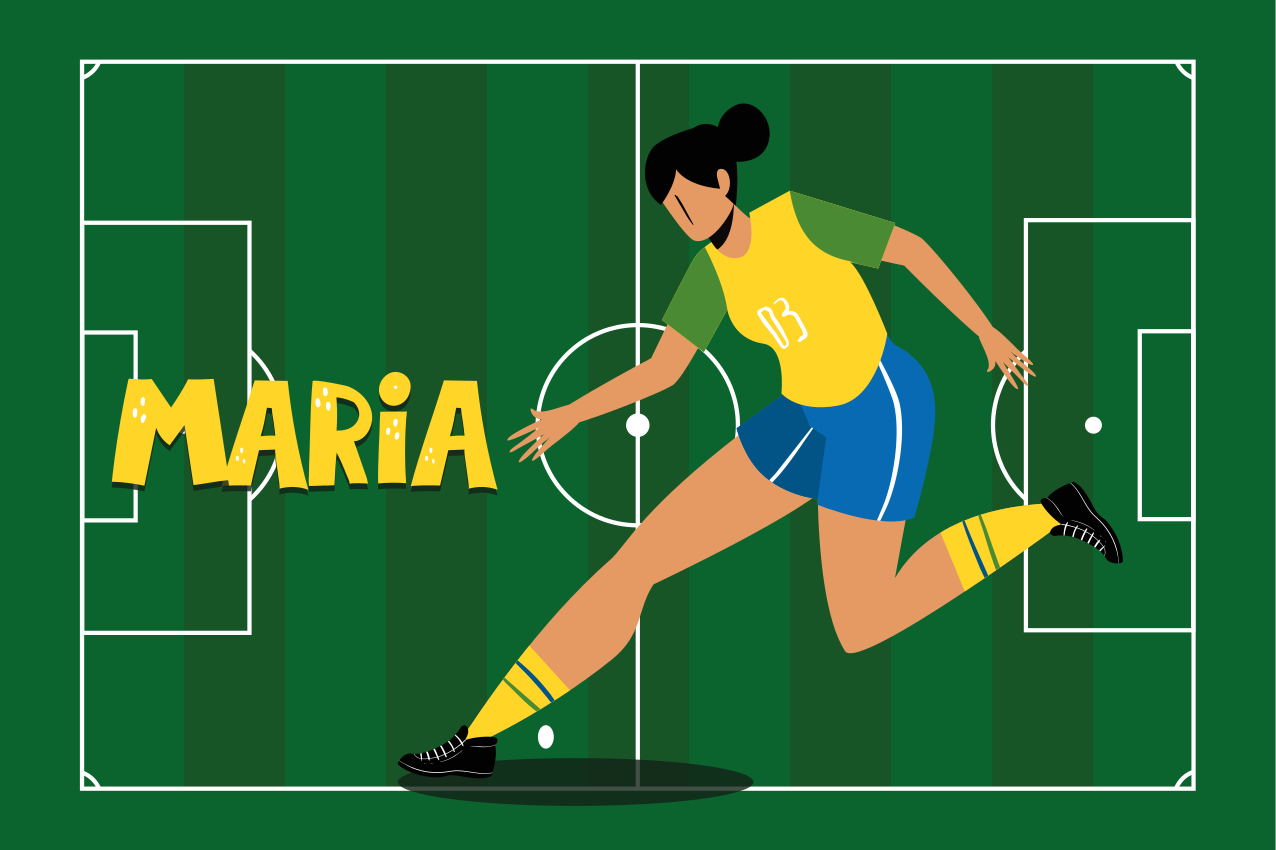 Mergaičių futbolininkės individualūs padėkliukai - „Tenstickers“