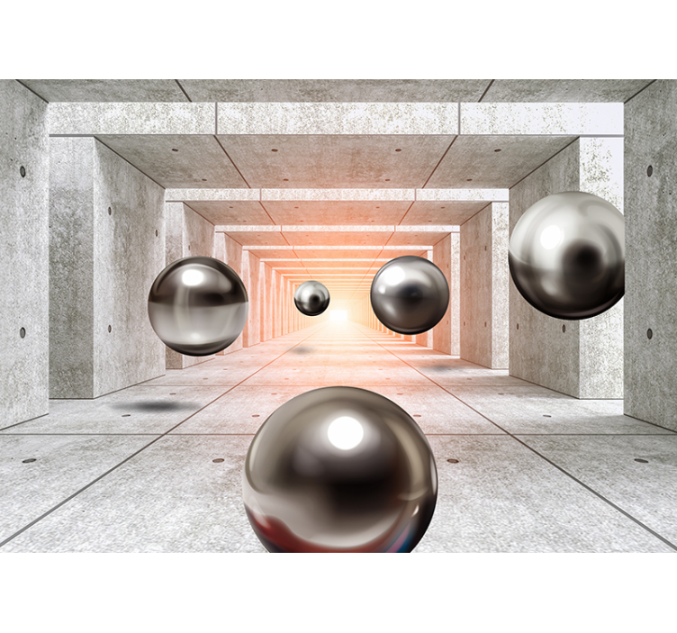 Futuristinis tunelis 3d sienos freska - „Tenstickers“