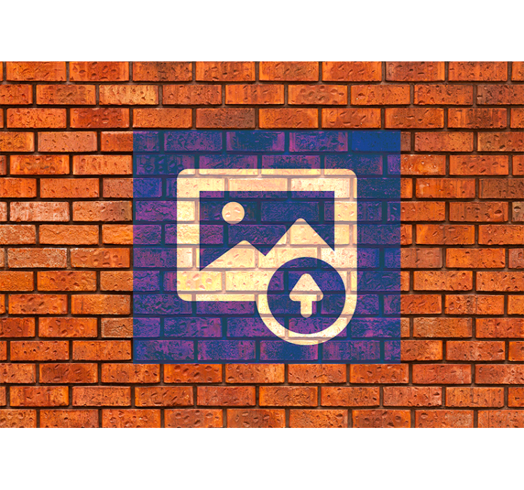 Ispanijos vėliavos efektas plytos sienos freska - „Tenstickers“