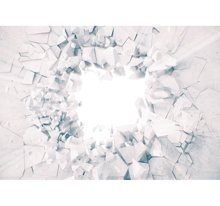 Sutriuškintas 3d sienos freska - „Tenstickers“