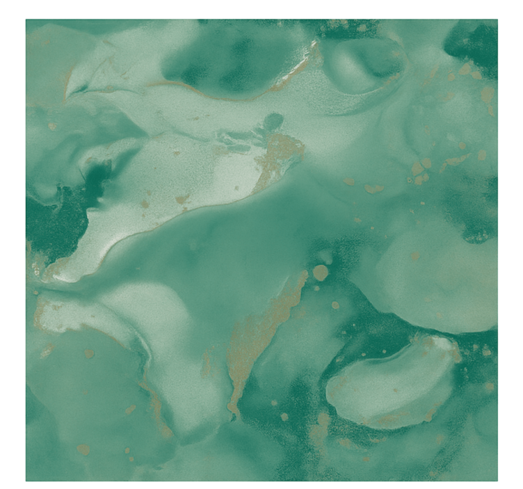 Esmerald marmuro sūkuriai gyvenamojo kambario sienų freska - „Tenstickers“