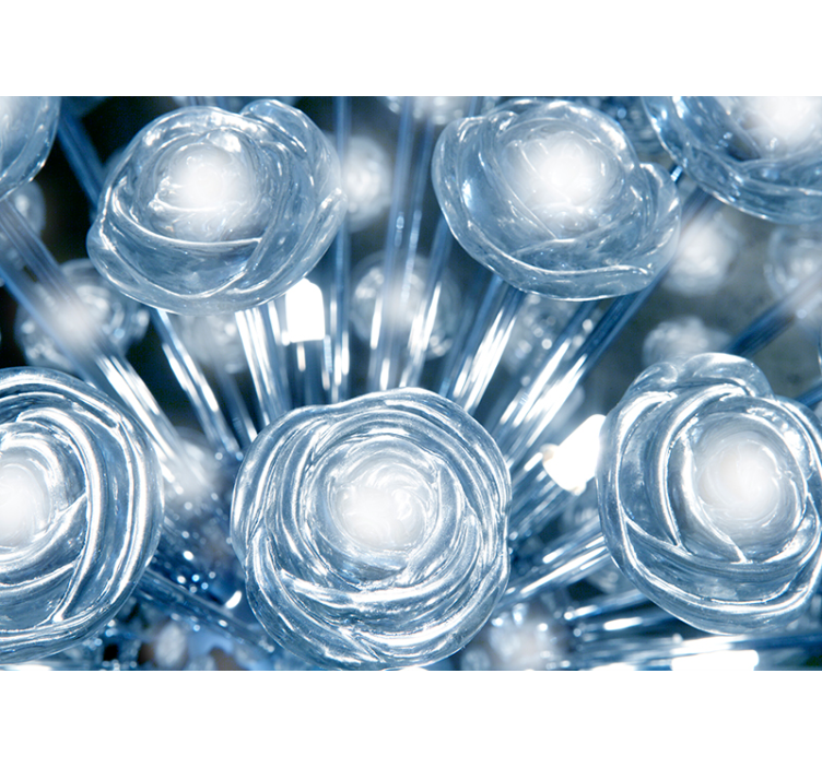 Krištolo gėlių sienos freska - „Tenstickers“