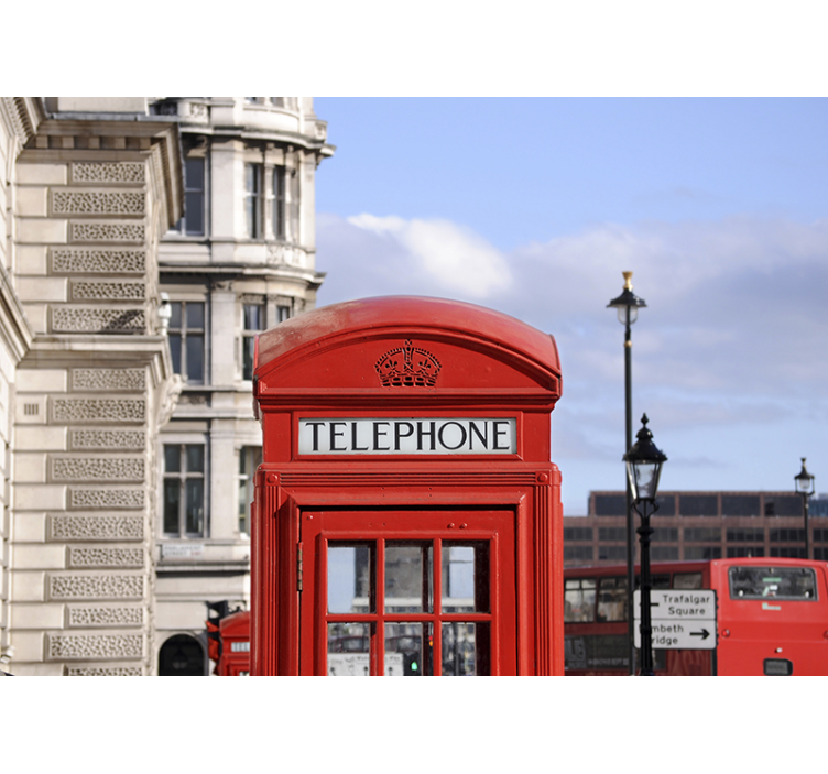 Londono autobusų miesto sienos freska - „Tenstickers“