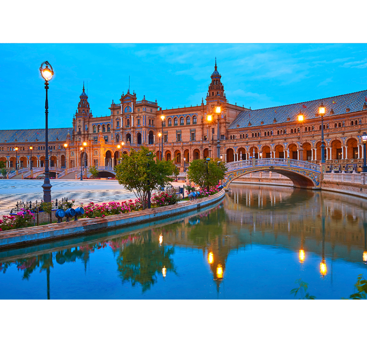 Sevilla vakare sienos freska - „Tenstickers“