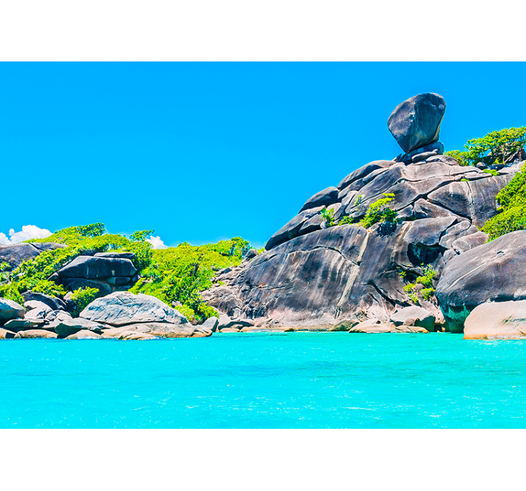 Atogrąžų jūros peizažas peizažo sienos freska - „Tenstickers“