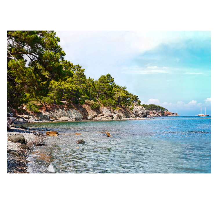 Antalya paplūdimio jūros sienos freska - „Tenstickers“