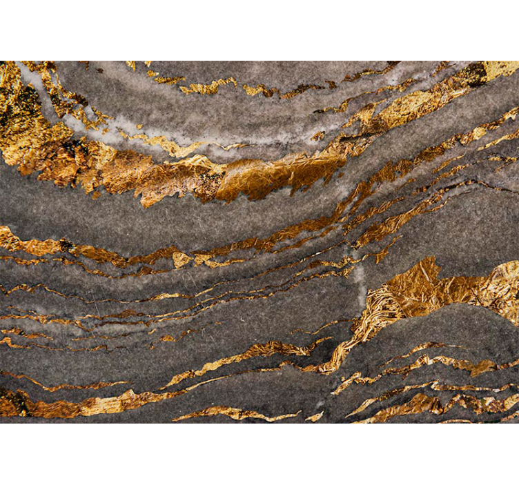 Prabangus aukso ir mėlyno marmuro sieninis paveikslas - „Tenstickers“