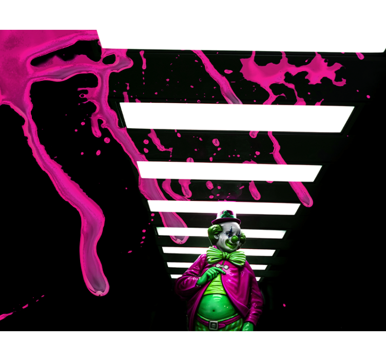 Juokdarių svetainės sienų paveikslas - „Tenstickers“