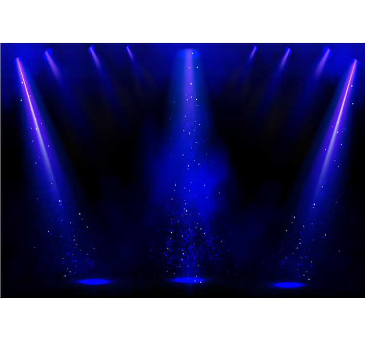 šokių aikštelės muzikos natos sieninis paveikslas - „Tenstickers“