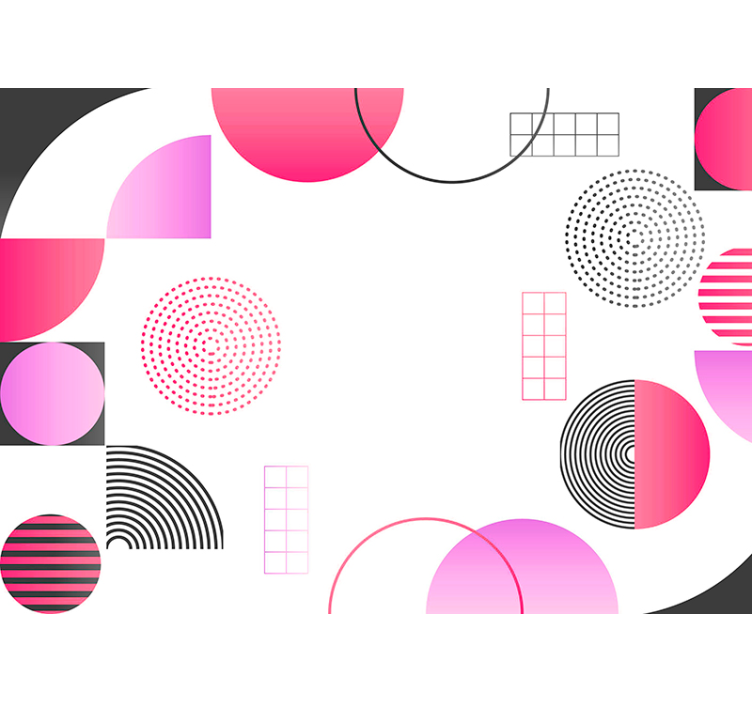 Spalvų apskritimai abstraktus sieninis paveikslas - „Tenstickers“