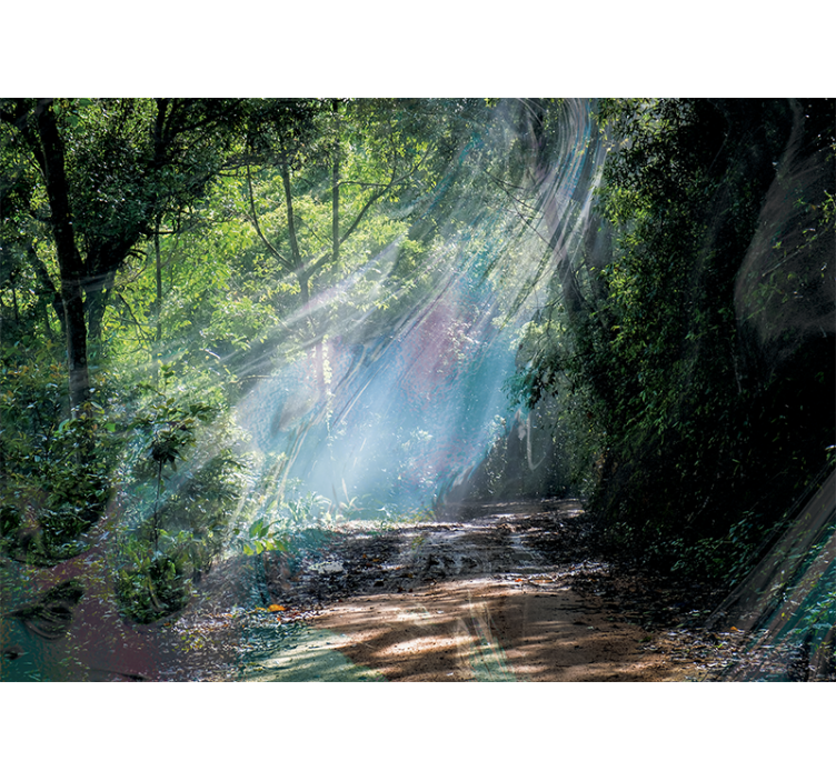 3d gylio efekto miško gamtos sieninė tapyba - „Tenstickers“