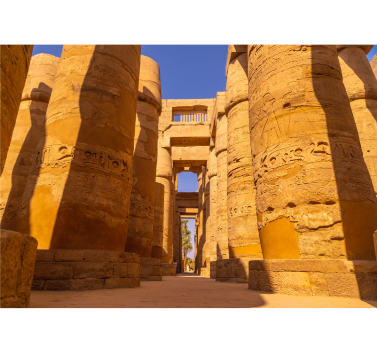 Egiptietiškos kolonos klasikinio meno sieninis paveikslas - „Tenstickers“