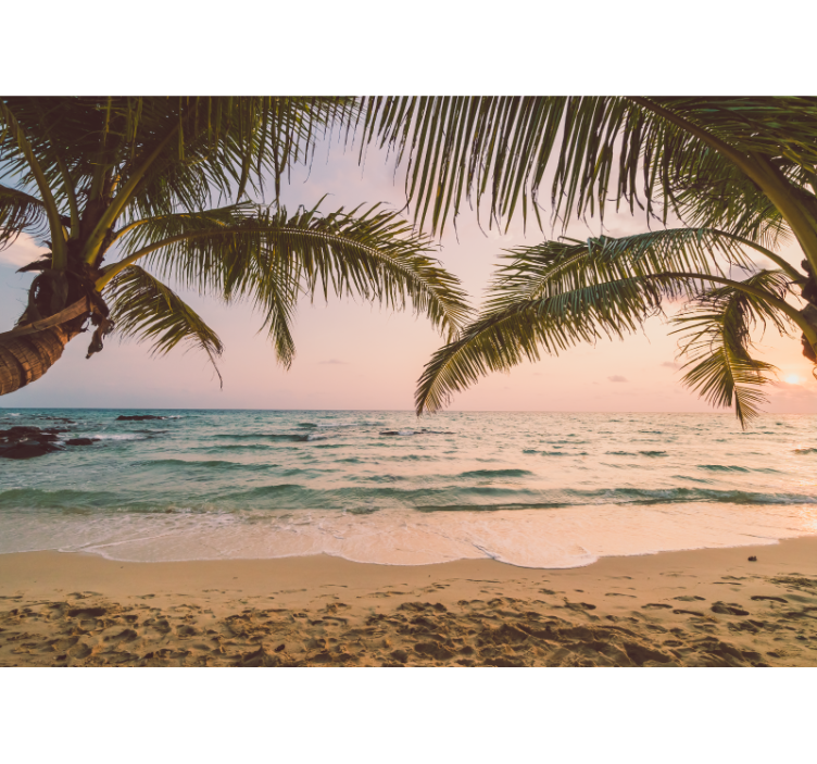 Gamtos sienų tapyba ramus pakrantės vaizdas - „Tenstickers“