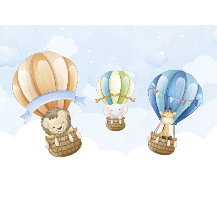 Baloon mieli gyvūnai svetainės sieninė tapyba - „Tenstickers“