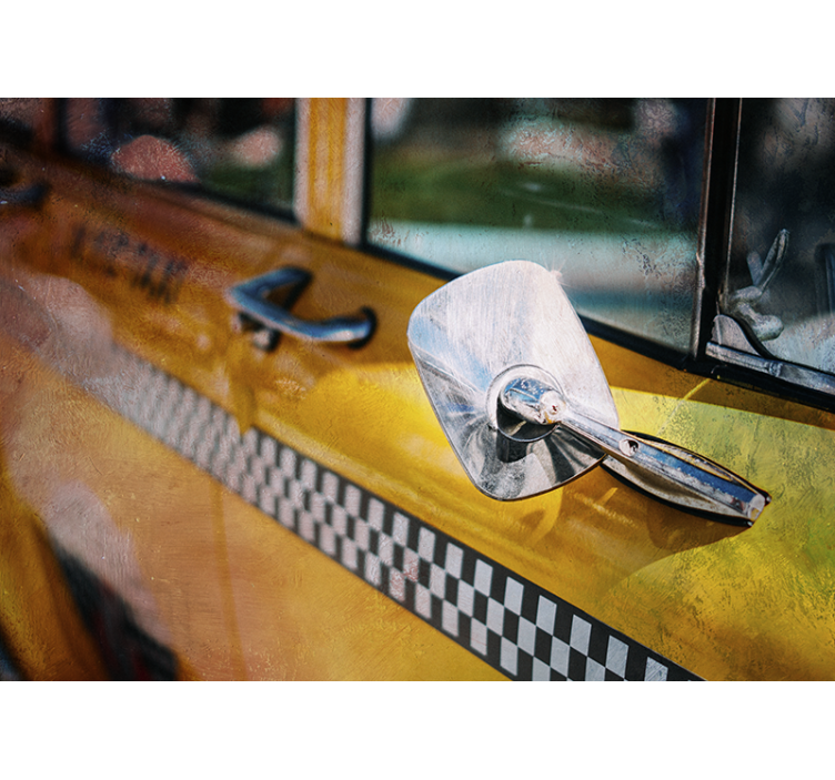 Niujorko sienų freska ikoninis geltonas taksi - „Tenstickers“