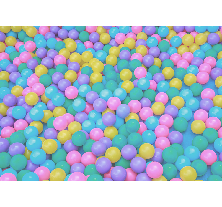 3d spalvoti rutuliai 3d sieninis paveikslas - „Tenstickers“