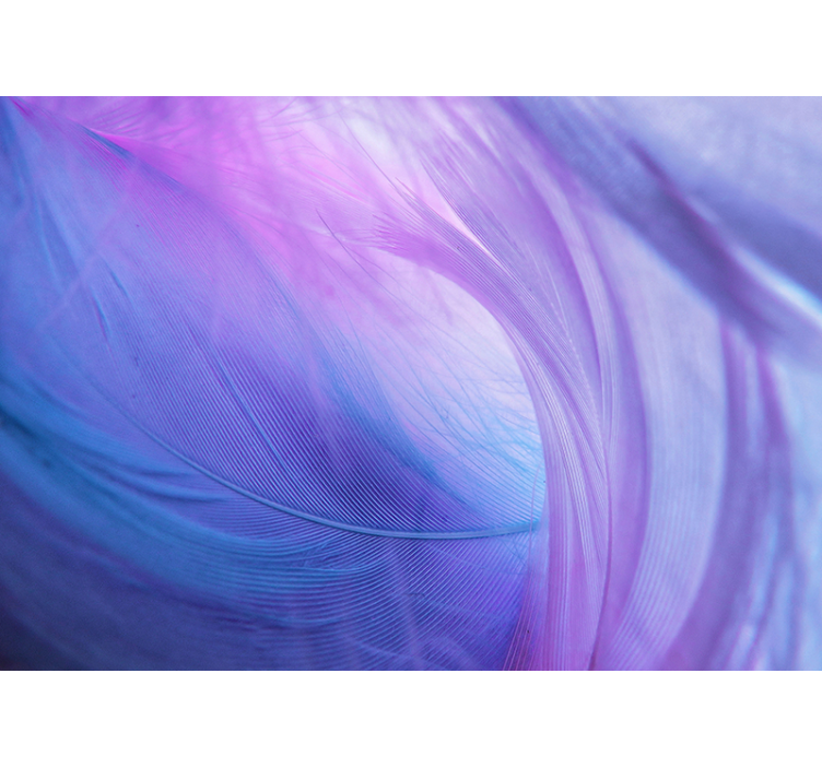 3d mėlynos ir violetinės spalvos sukasi abstrakčios sieninės foto - „Tenstickers“