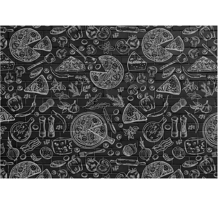 Virtuvės sienos freska kulinariniai skanėstai - „Tenstickers“