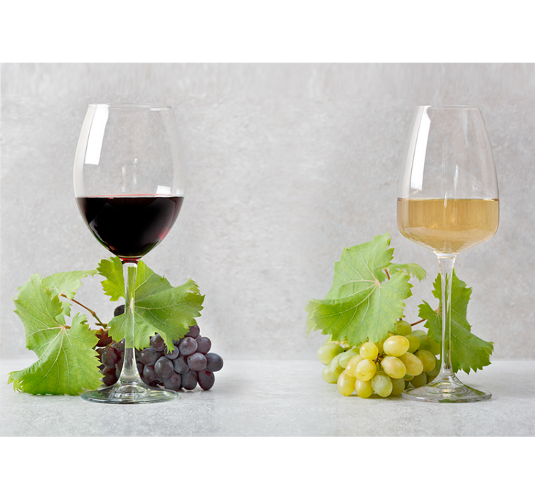 Muzikos sienų freska vynuogės ir vynas - „Tenstickers“