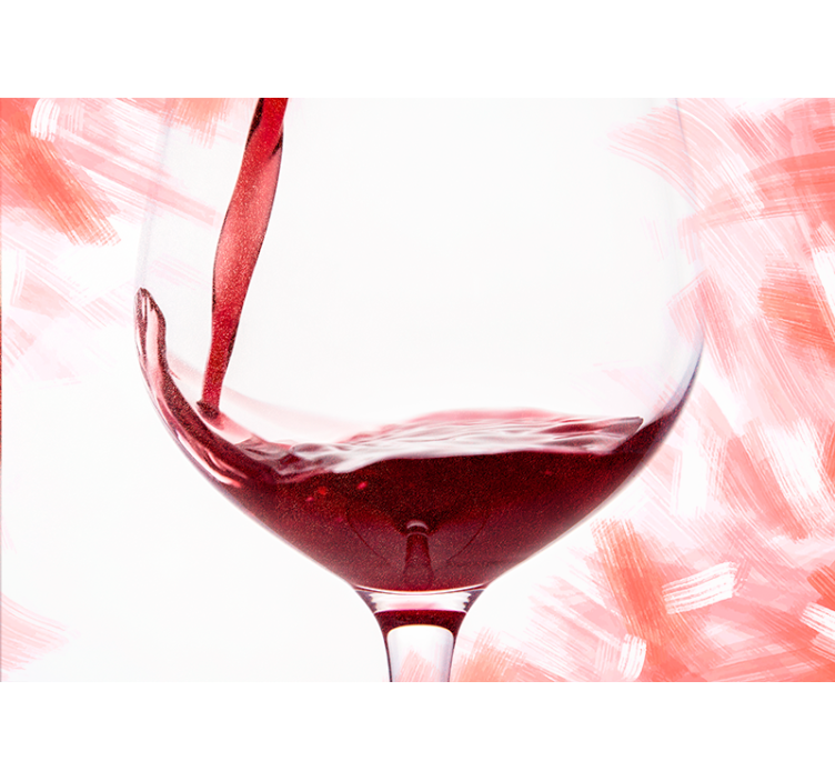 Meilės sienos freska vyno taurės purslai - „Tenstickers“