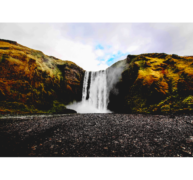 Krioklio sienos freska išskirtinė krioklio scena - „Tenstickers“