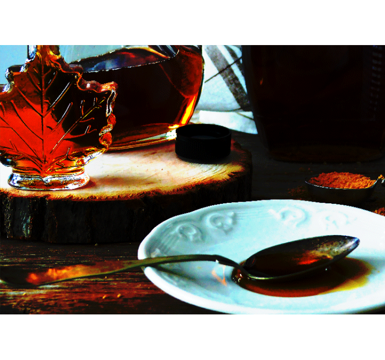 Klevų sirupo malonumas mmiesto meno sienų freska - „Tenstickers“