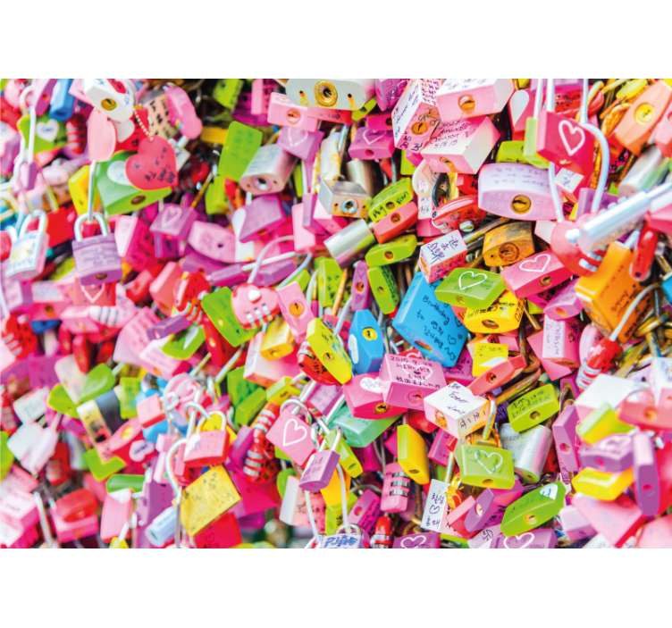 Spalvingos spynos meilės sienos freska - „Tenstickers“