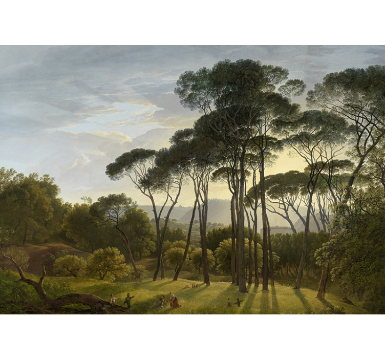 Italijos miško peizažas miško sienų paveikslas - „Tenstickers“