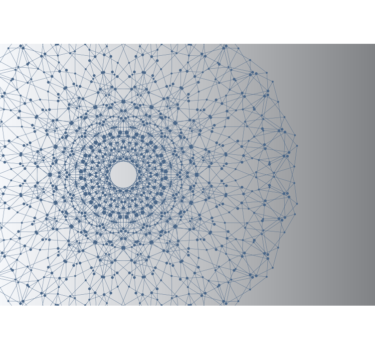 Modernus mėlynos ir pilkos spalvos mandalos sieninis paveikslas - „Tenstickers“