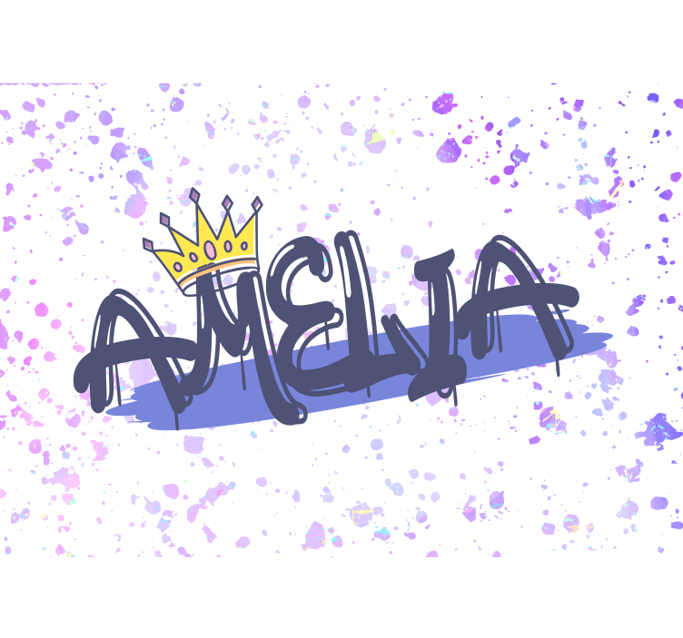 Mergaičių grafičiai su karūna miesto meno sienų tapyba - „Tenstickers“