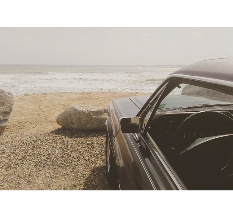 Transporto priemonių sienų freska klasikiniai automobiliai - „Tenstickers“