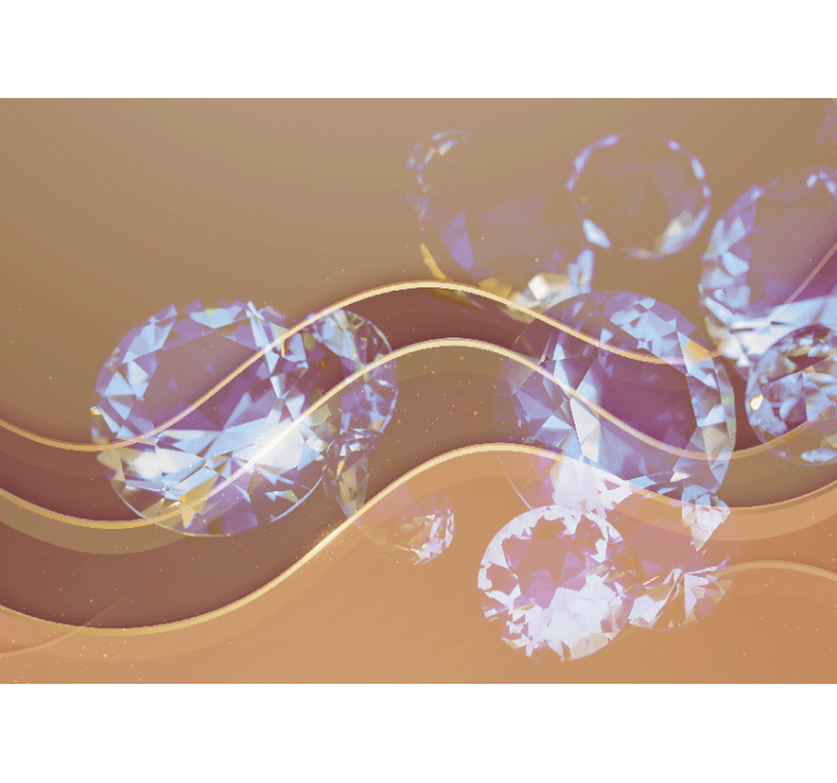 Spindinčios krištolo bangos abstraktus sienų freska - „Tenstickers“