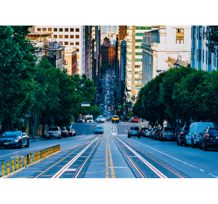 Miesto sienų freska urban street view - „Tenstickers“