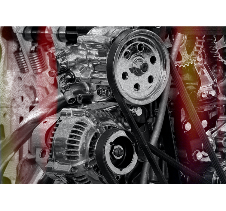 Transporto priemonių sienų freska variklio komponentai - „Tenstickers“