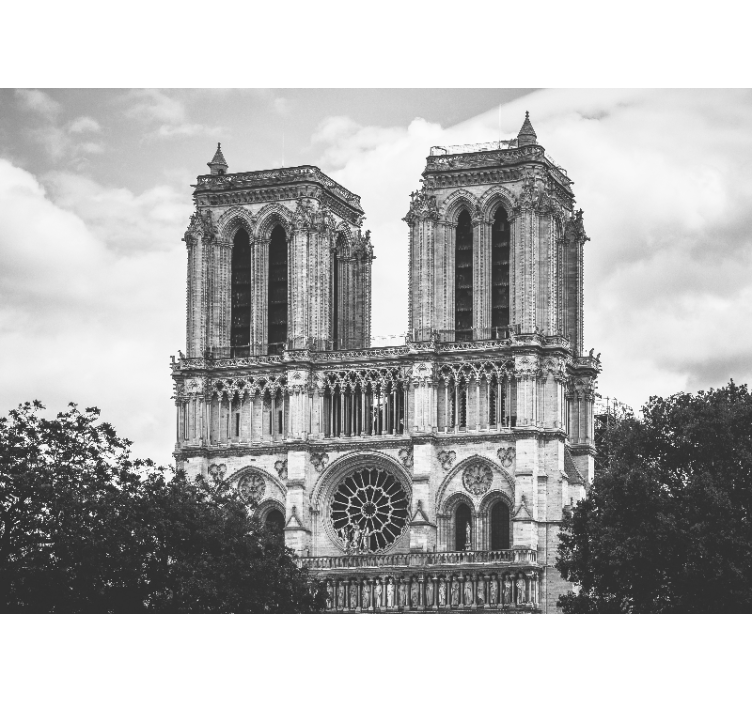 Katedros notre-dame de paris sieninis paveikslas - „Tenstickers“