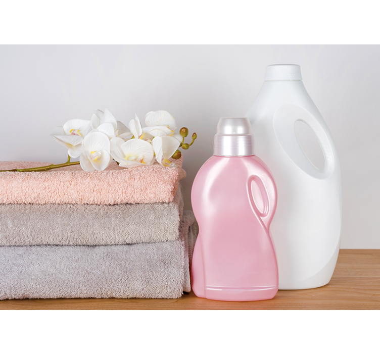 Minkštų rankšluosčių išdėstymas vonios kambario sienų freska - „Tenstickers“