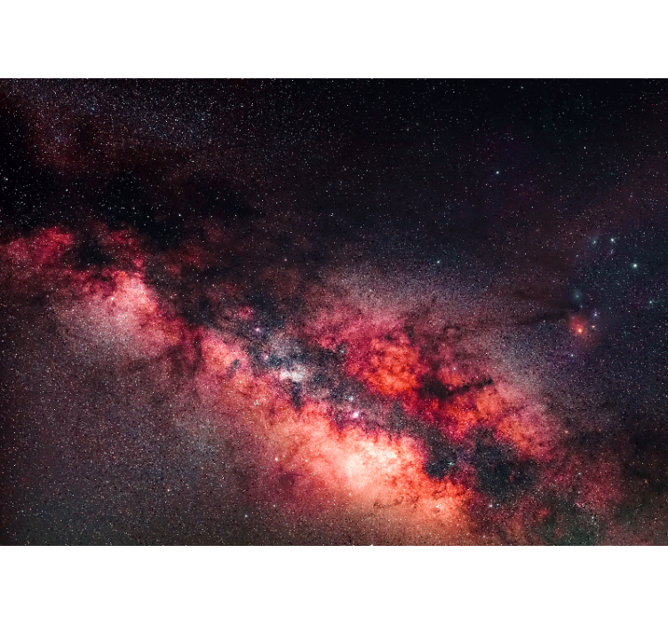Erdvės sienų freska galaktikos nebulos scena - „Tenstickers“