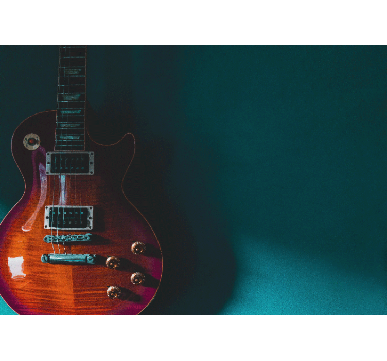 Muzikos sienų freska elektrinės gitaros detalė - „Tenstickers“